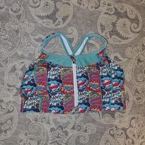 Constantly Varied Gear Knockout Zipper Front Sports Bra Size Large